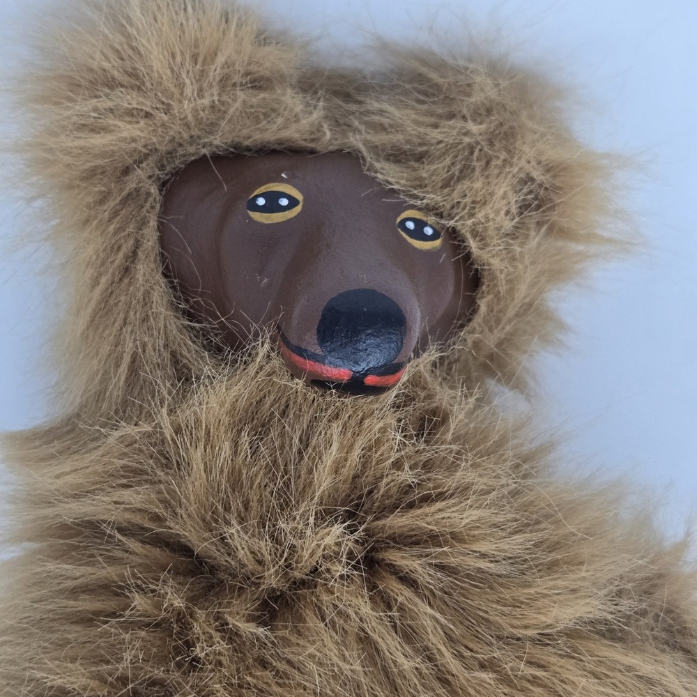 Vintage Jodeca AG Brown Bear Hand Puppet Switzerland EUC 13"‎